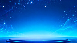 梦幻蓝色星空舞台背景