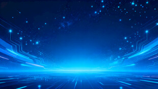 梦幻蓝色科技光效背景