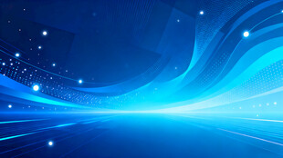 梦幻蓝色科技光线背景