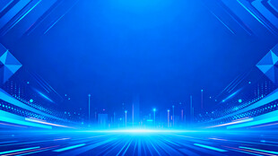 蓝色科技感光线背景图