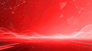 红色科技风抽象背景图