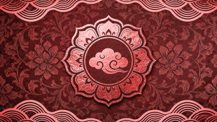 中式古典花纹圆形图案