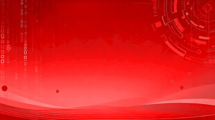红色渐变流体科技背景图