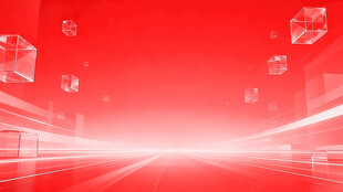 红色科技风抽象背景画面