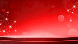 红色科技风舞台背景图