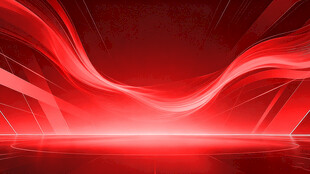 红色动感光线科技背景图图片