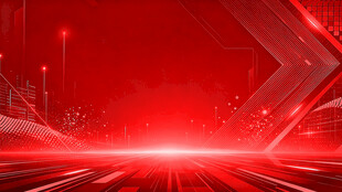 红色科技风未来感背景图图片