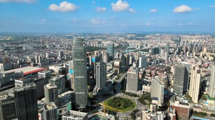 俯瞰城市高楼景观