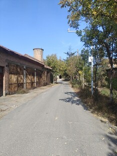 乡村小道旁的古朴建筑