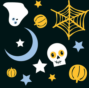 万圣节 卡通 插画