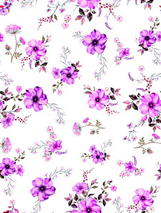 紫色 花卉 图案