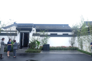 中式庭院门前景象