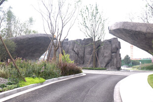 现代风格园区景观道路