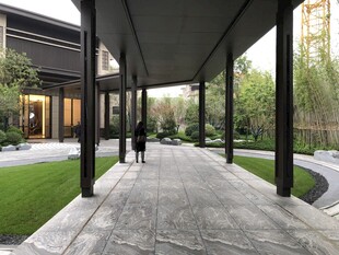 现代庭院户外休闲步道