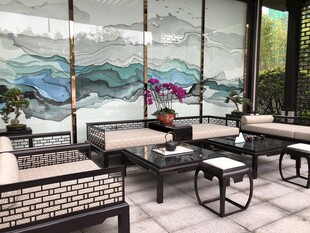 中式雅致客厅室内景观