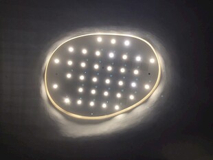 圆形LED灯串特写