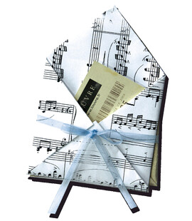 音乐主题创意折叠贺卡