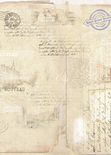 古老手写书信及邮戳