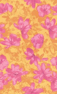 粉黄花卉图案背景纹理