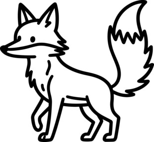 简笔狐狸形象图