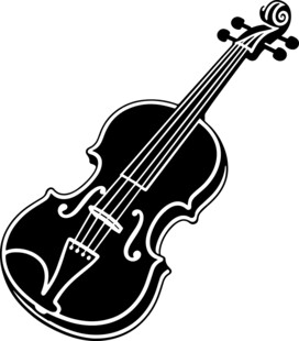 简约风格小提琴图标