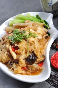 葱烧珍菌全家福