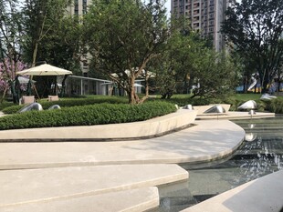 城市休闲景观公园一角