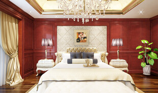 豪华卧室室内装饰展示