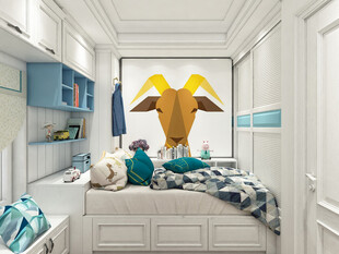 童趣儿童房萌趣动物挂画