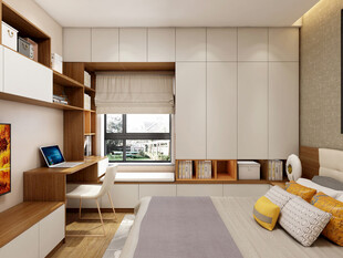 现代简约风温馨卧室空间