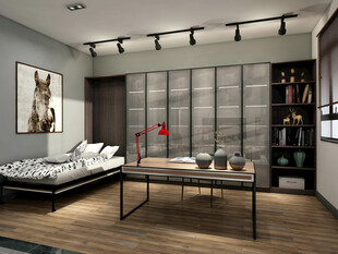 现代简约风卧室室内场景