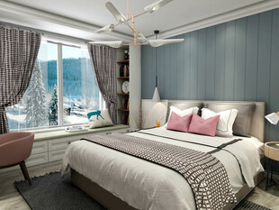 现代简约风温馨卧室空间