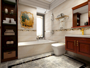 豪华欧式风格浴室设计