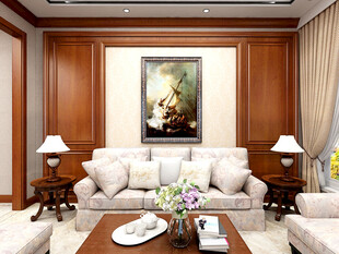 豪华典雅的客厅室内场景