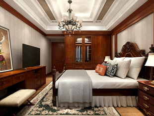 豪华古典风格卧室展示