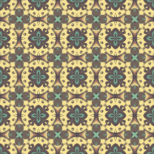 复古几何花纹图案背景