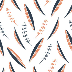 羽毛图案背景的简约设计