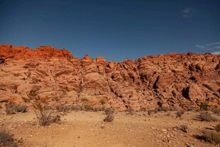 红色荒漠景观壮丽地貌
