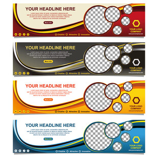 渐变几何商务背景