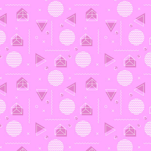 粉色波点派对元素图案