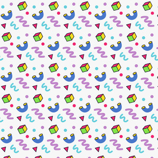 多彩小鸟与花朵图案背景