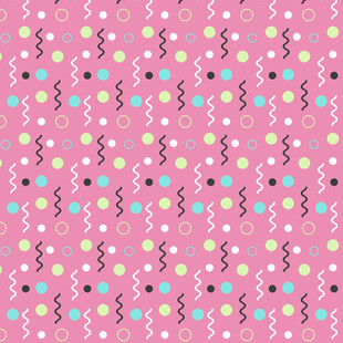 粉色波点多彩图案背景