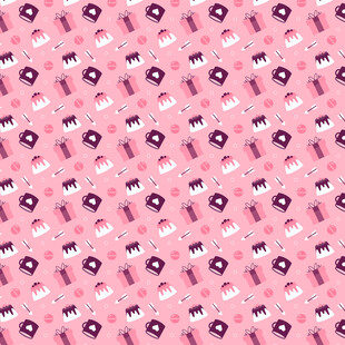 粉色花卉图案背景纹理