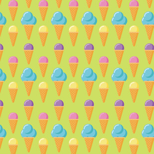 多彩冰淇淋图案背景