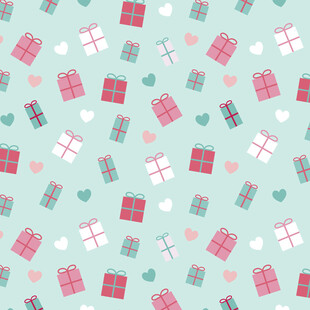 节日礼物爱心图案背景图