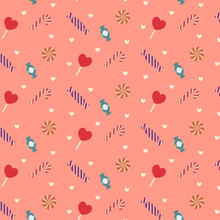 粉色爱心节日图案背景