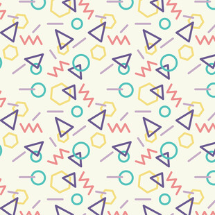 几何图案无缝背景图