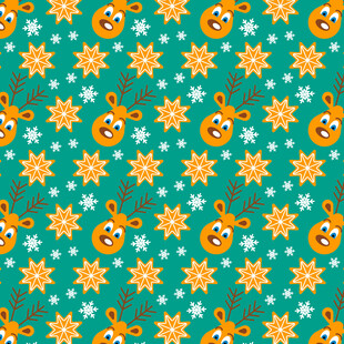 圣诞主题卡通图案背景