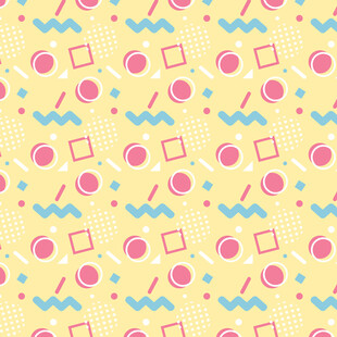 可爱几何图案背景