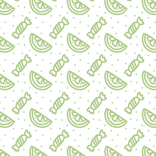 清新西瓜柠檬图案背景